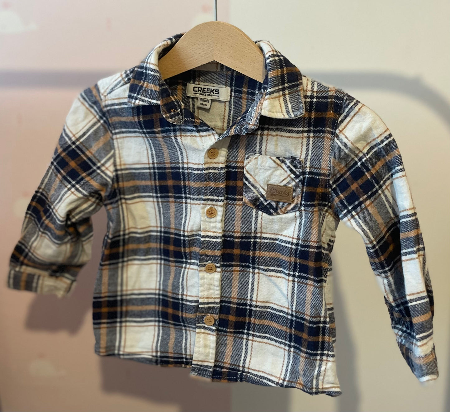 Chemise carreaux 18 mois