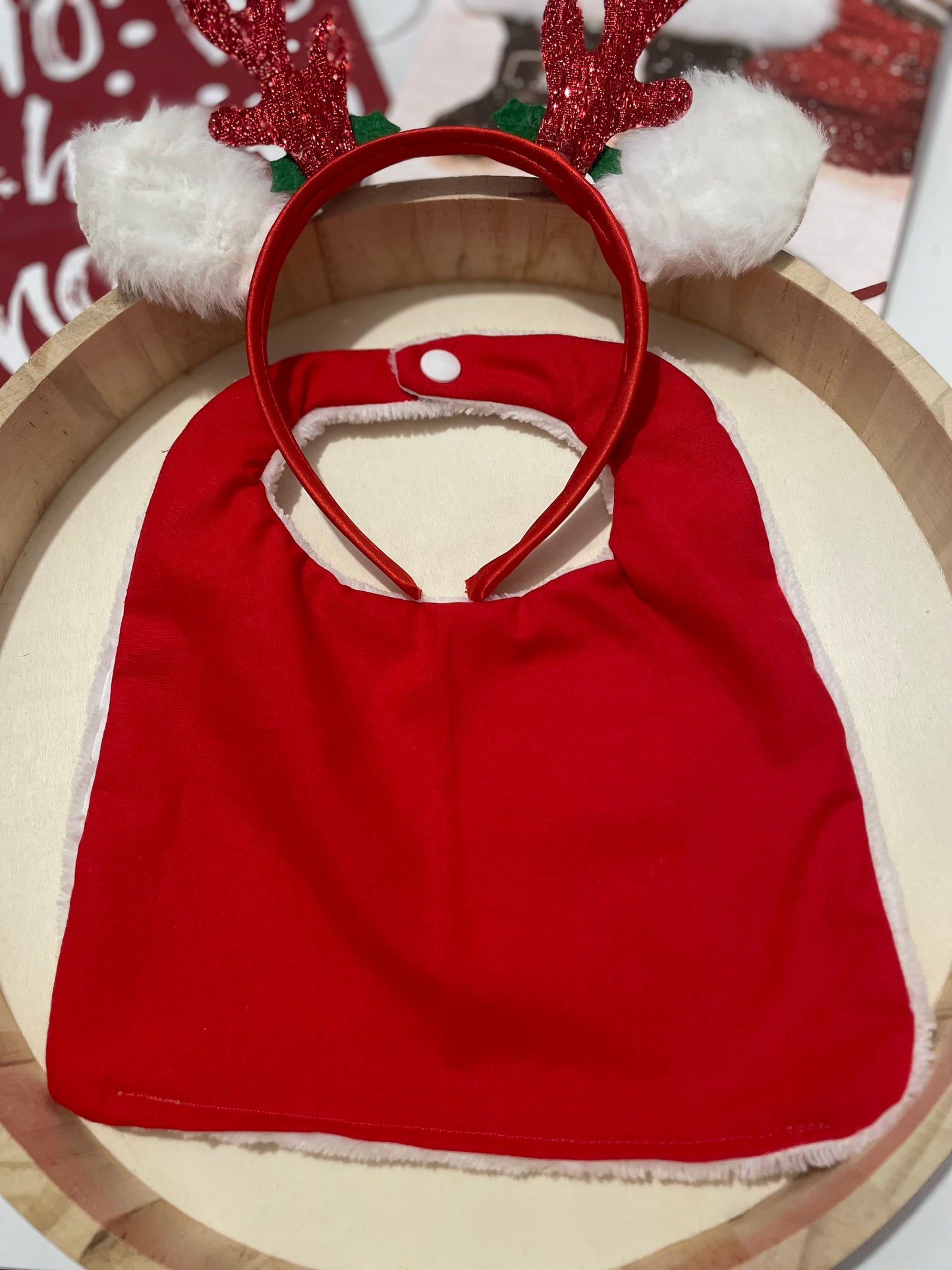 Bavoir de Noël bambou