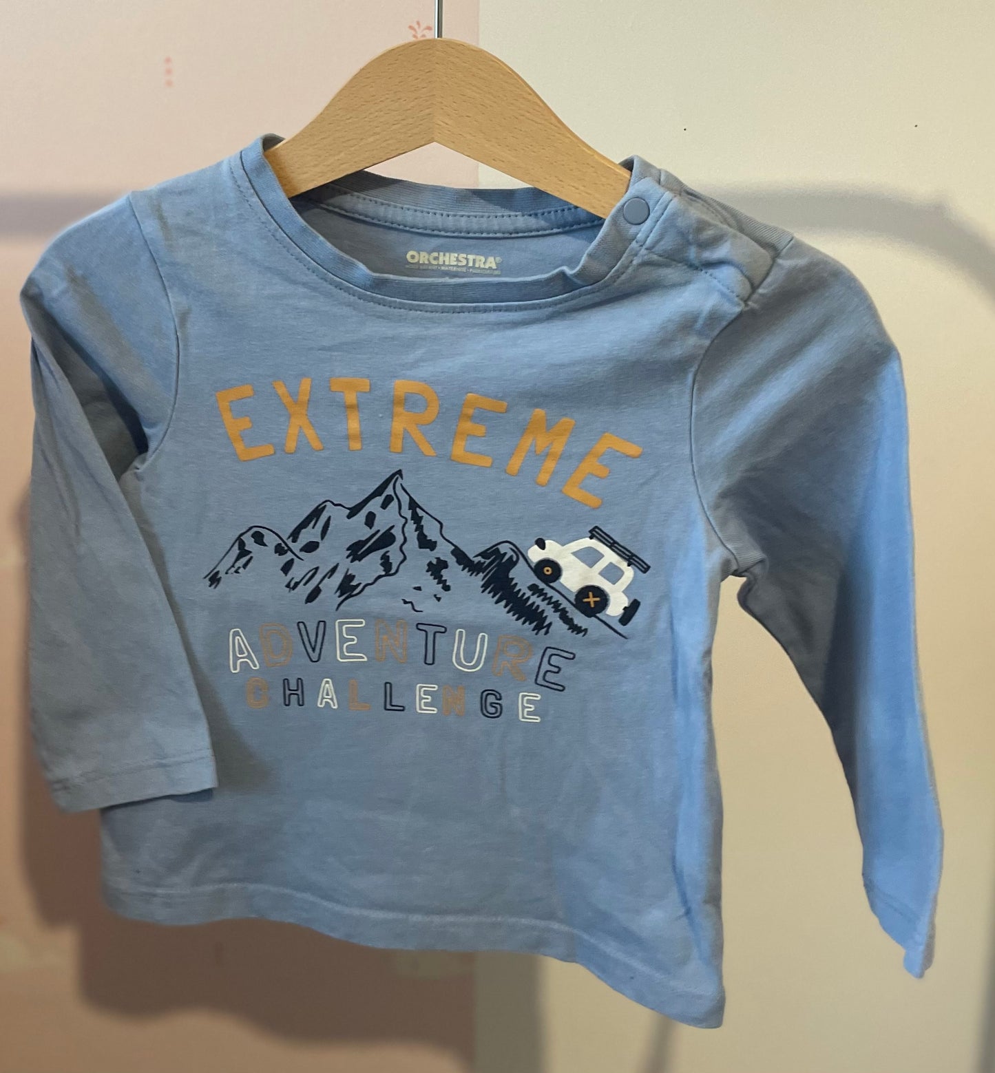 T-shirt bleu « extrême » 18 mois