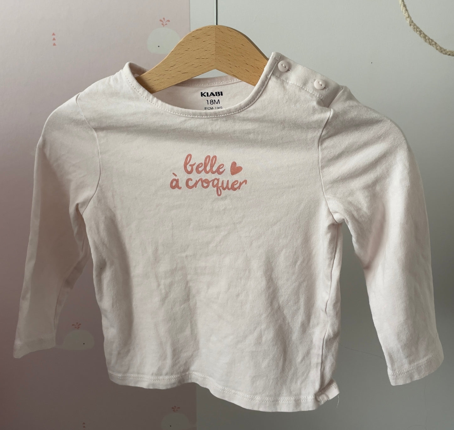 T-shirt "belle à croquer" 18 mois