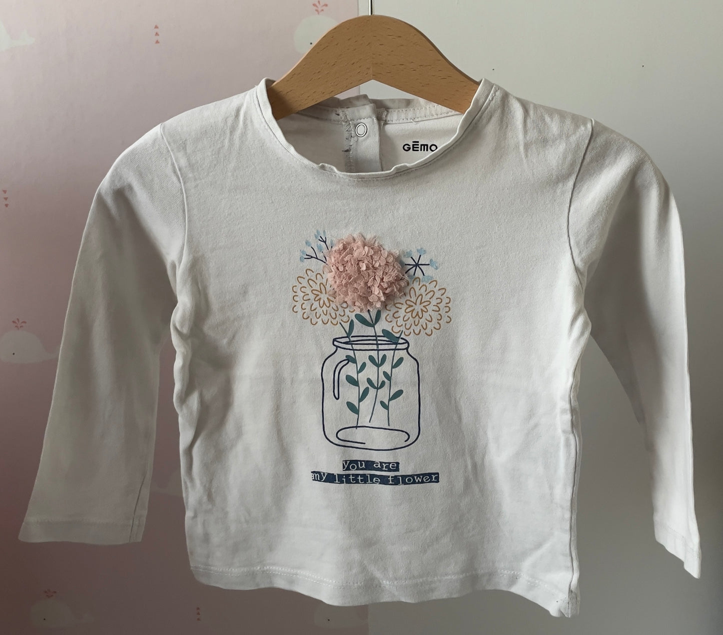 T-shirt pot de fleurs 18 mois