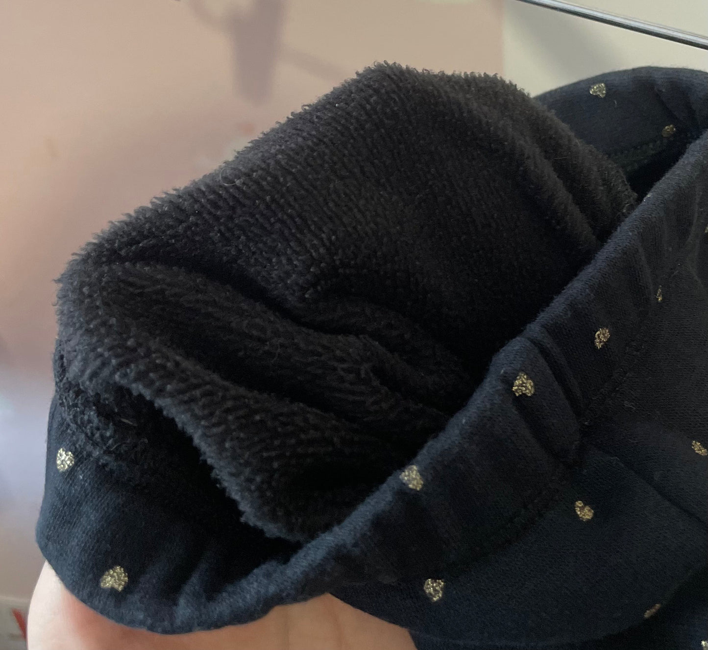 Legging molletonné cœur 4 ans