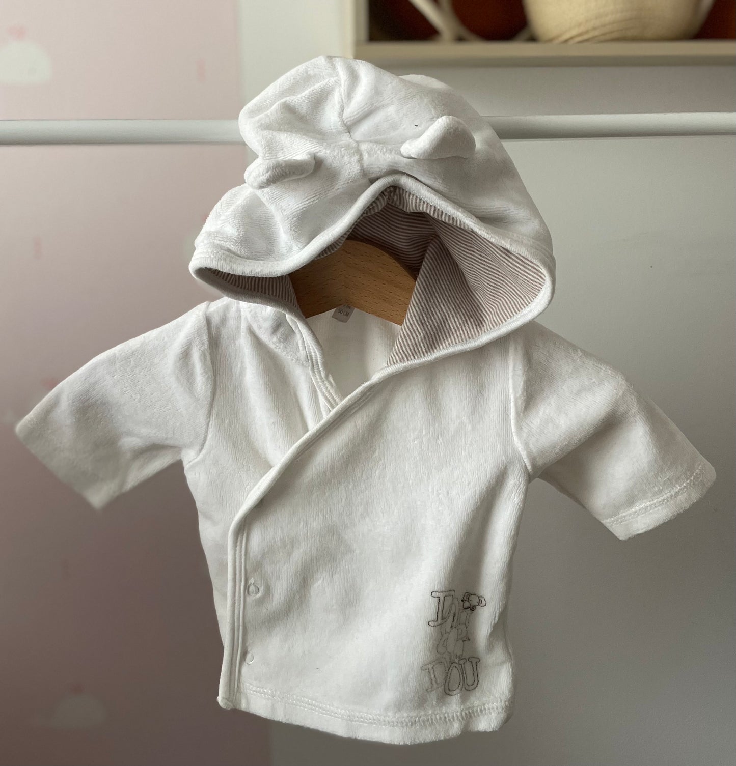 Gilet à capuche naissance