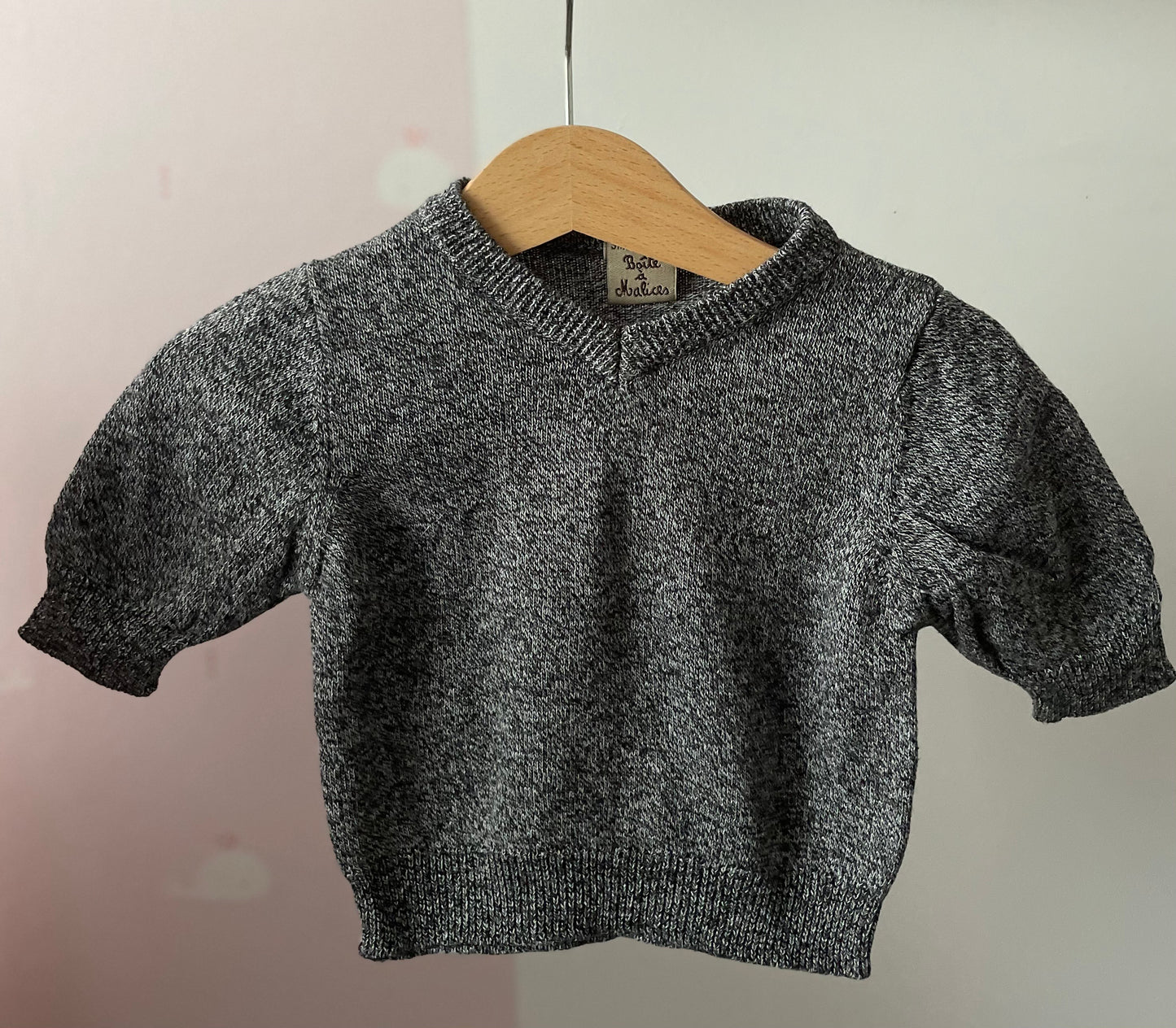 Pull gris 3 mois