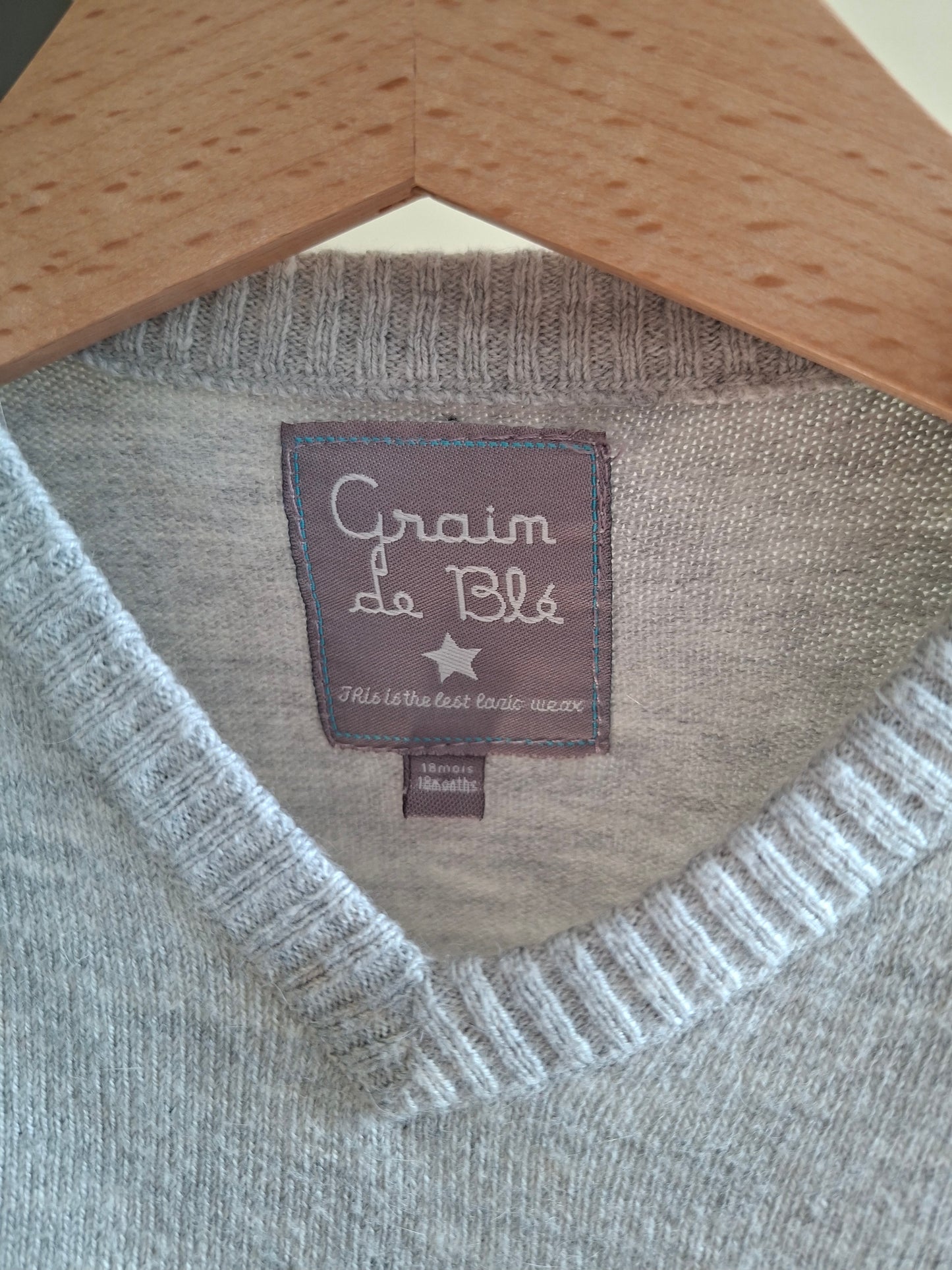 Pull gris perle