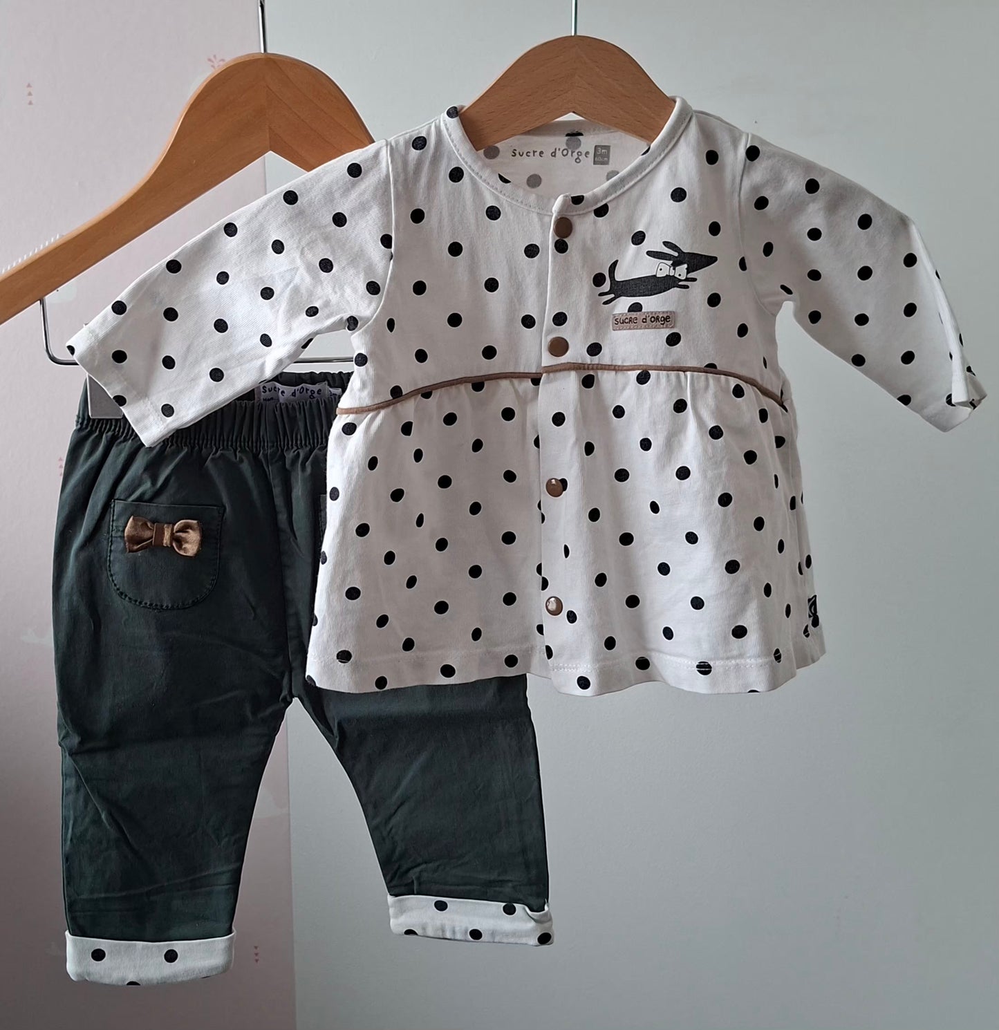 Ensemble à pois 3 mois