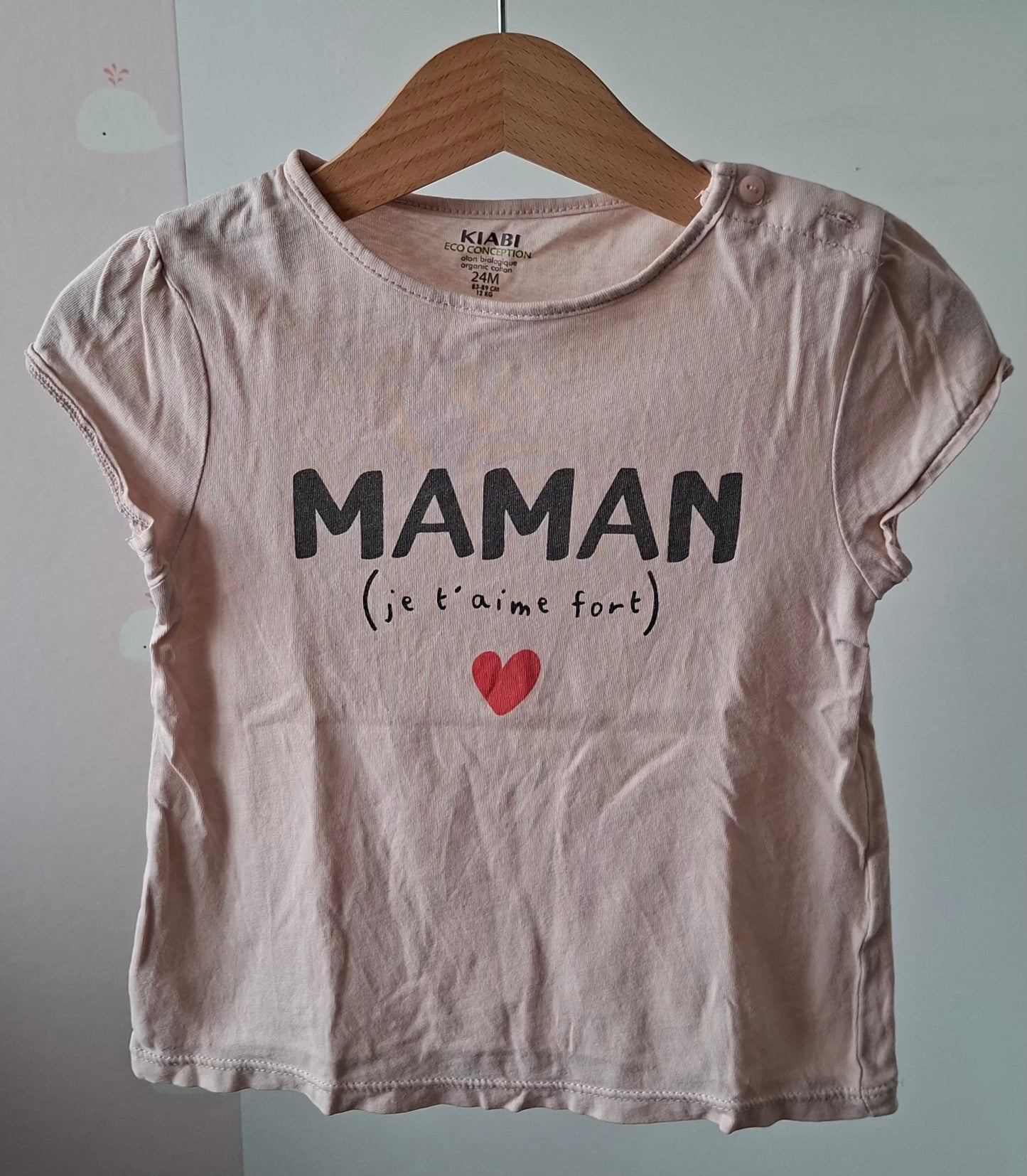 T-shirt maman 2 ans