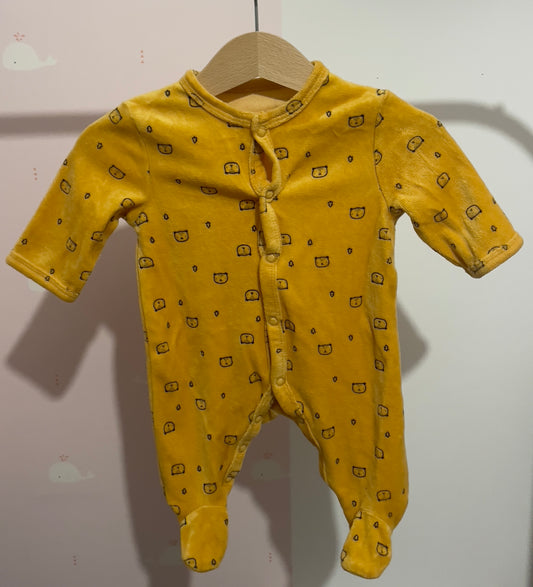 Pyjama jaune 1 mois