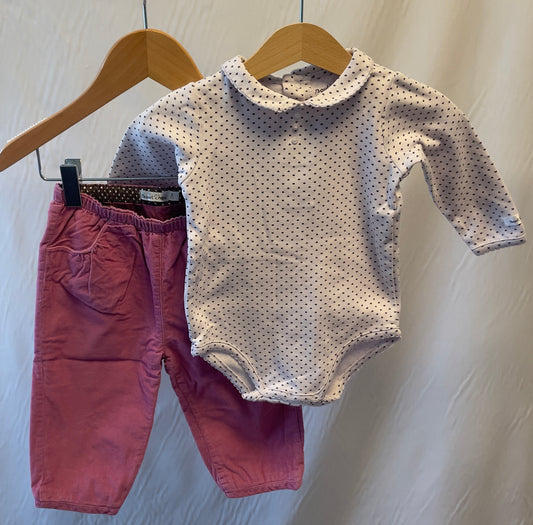 Ensemble body/pantalon 12 mois
