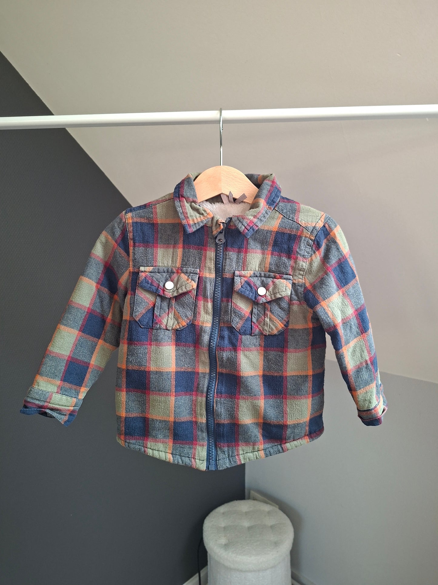 Manteau à carreaux