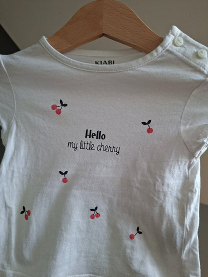 T-shirt "hello my little cherry"