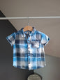 Chemise manches courtes à carreaux