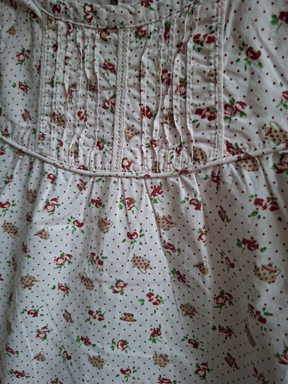 Chemise fleuris à pois