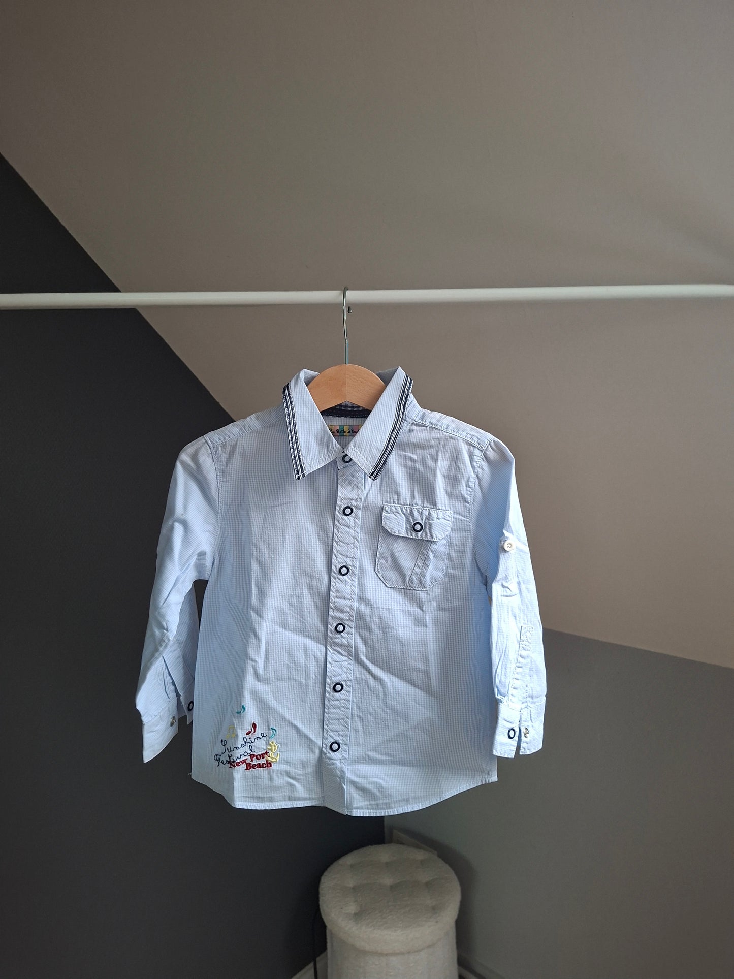 Chemise bleu clair