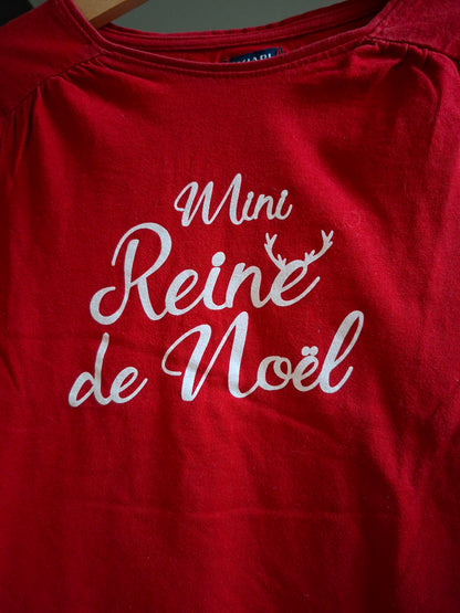 T-shirt "mini reine de noël"