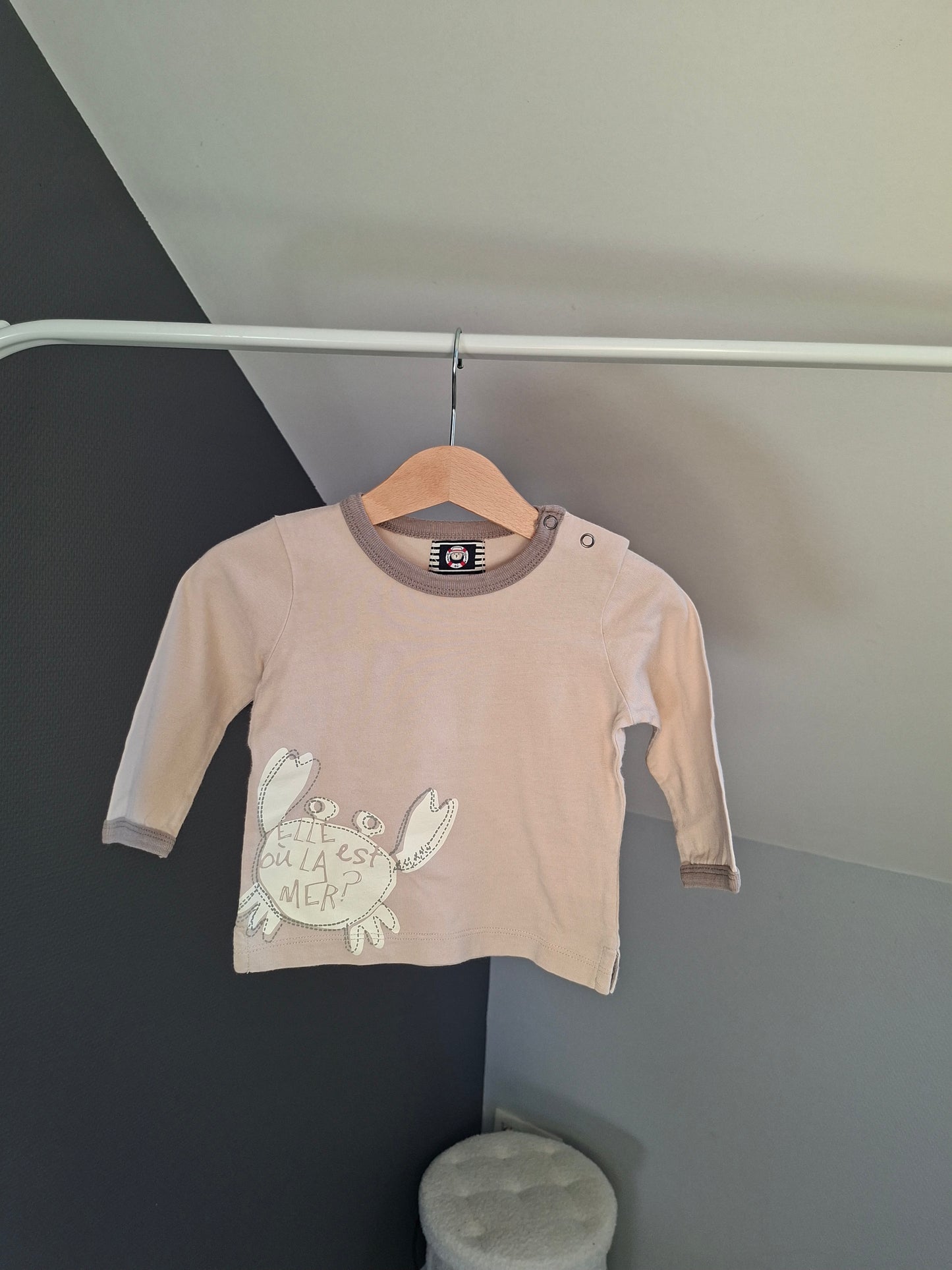 T-shirt crabe beige