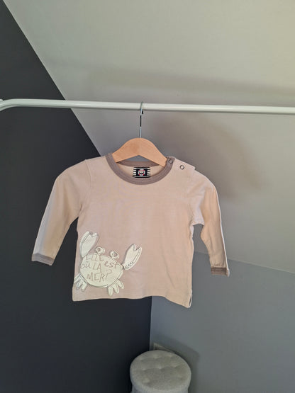 T-shirt crabe beige