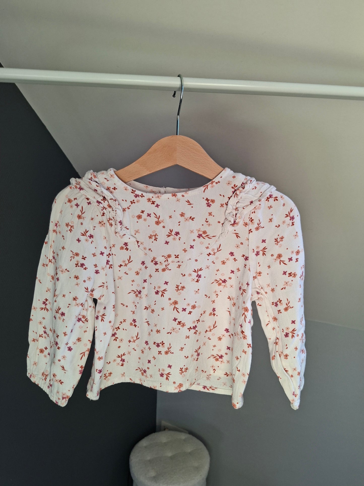 T-shirt blouse fleuris