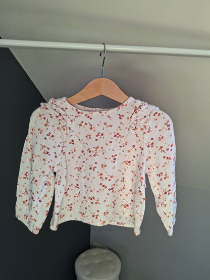 T-shirt blouse fleuris