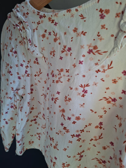 T-shirt blouse fleuris