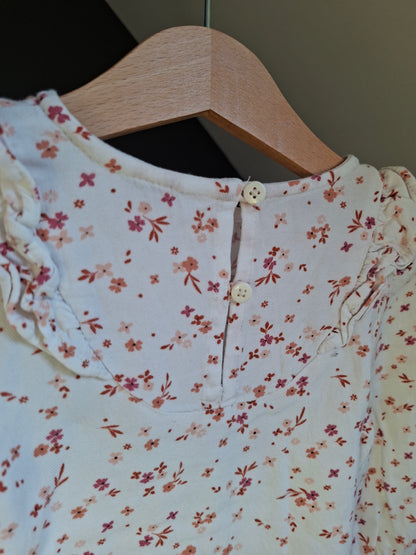 T-shirt blouse fleuris