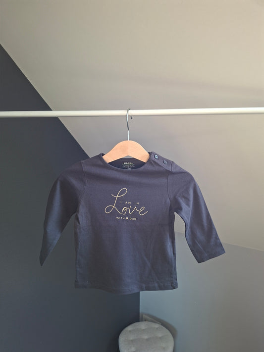 T-shirt "love" 12 mois