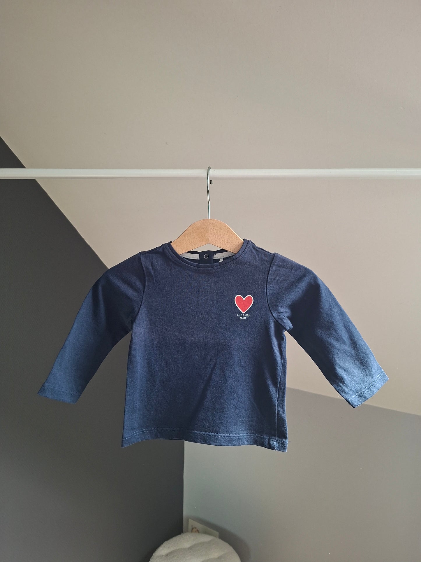 T-shirt marine cœur