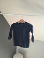 T-shirt noir col V