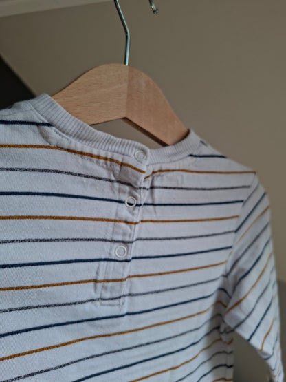 T-shirt rayé tricolore