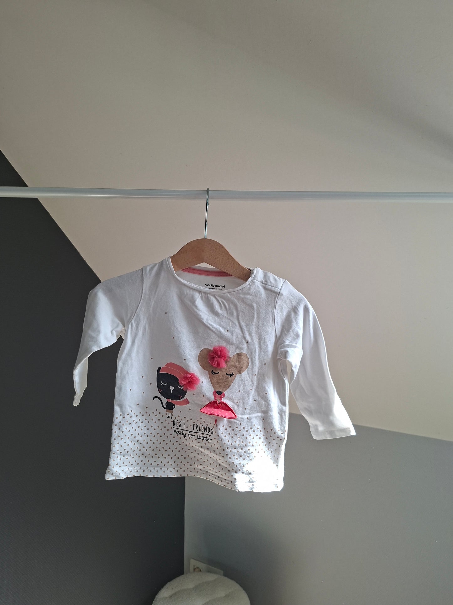T-shirt chat/souris