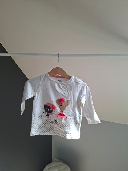 T-shirt chat/souris