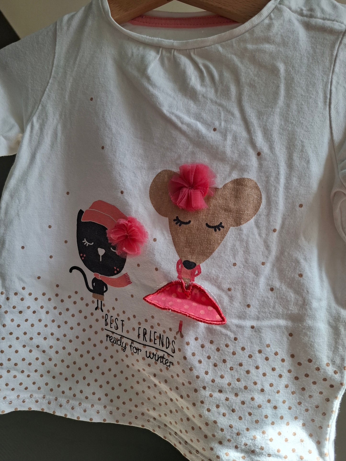T-shirt chat/souris