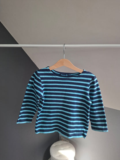 T-shirt rayé bicolore
