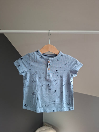 T-shirt bleu bateau