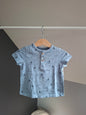 T-shirt bleu bateau