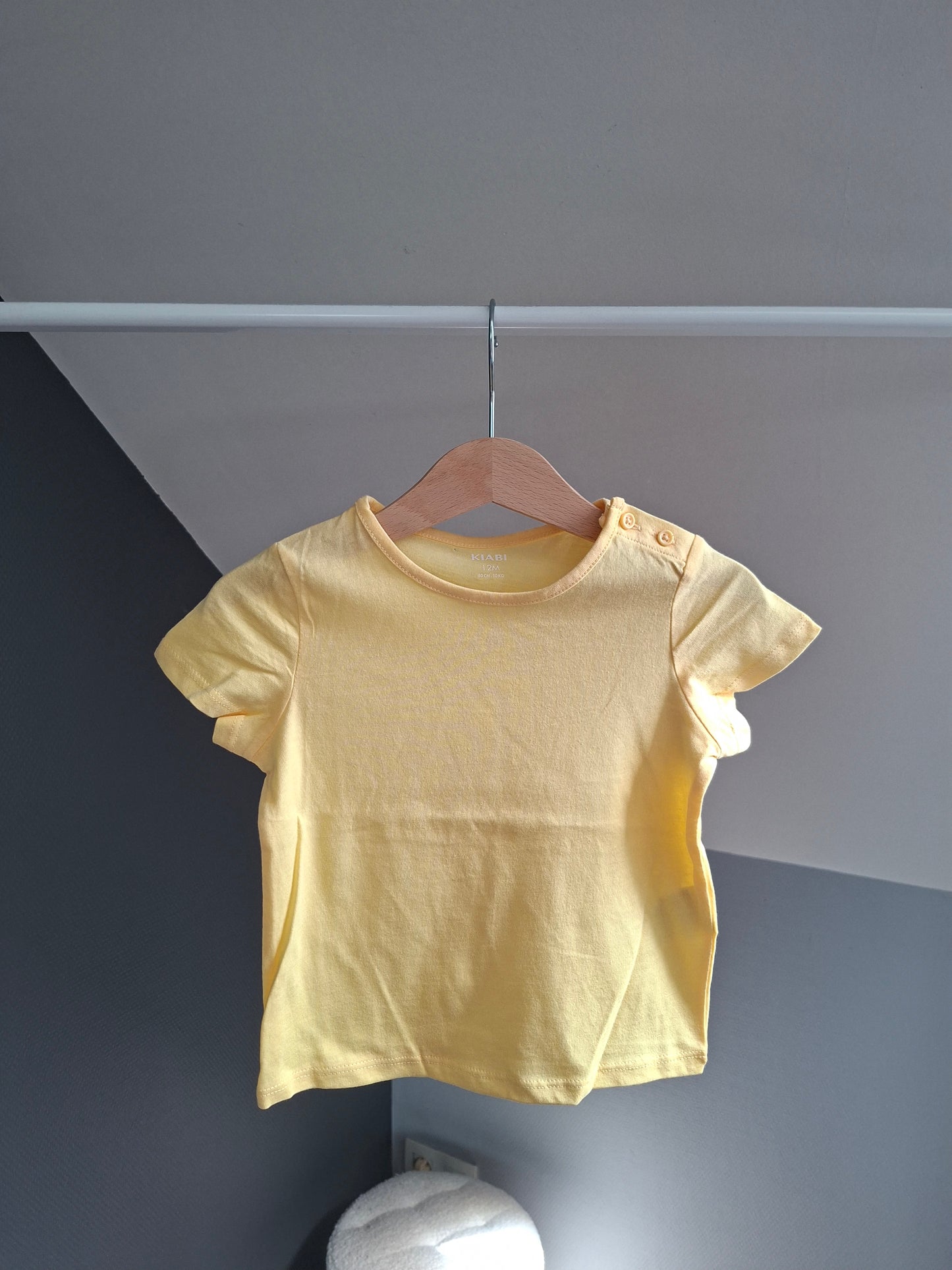 T-shirt jaune uni