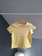 T-shirt jaune uni