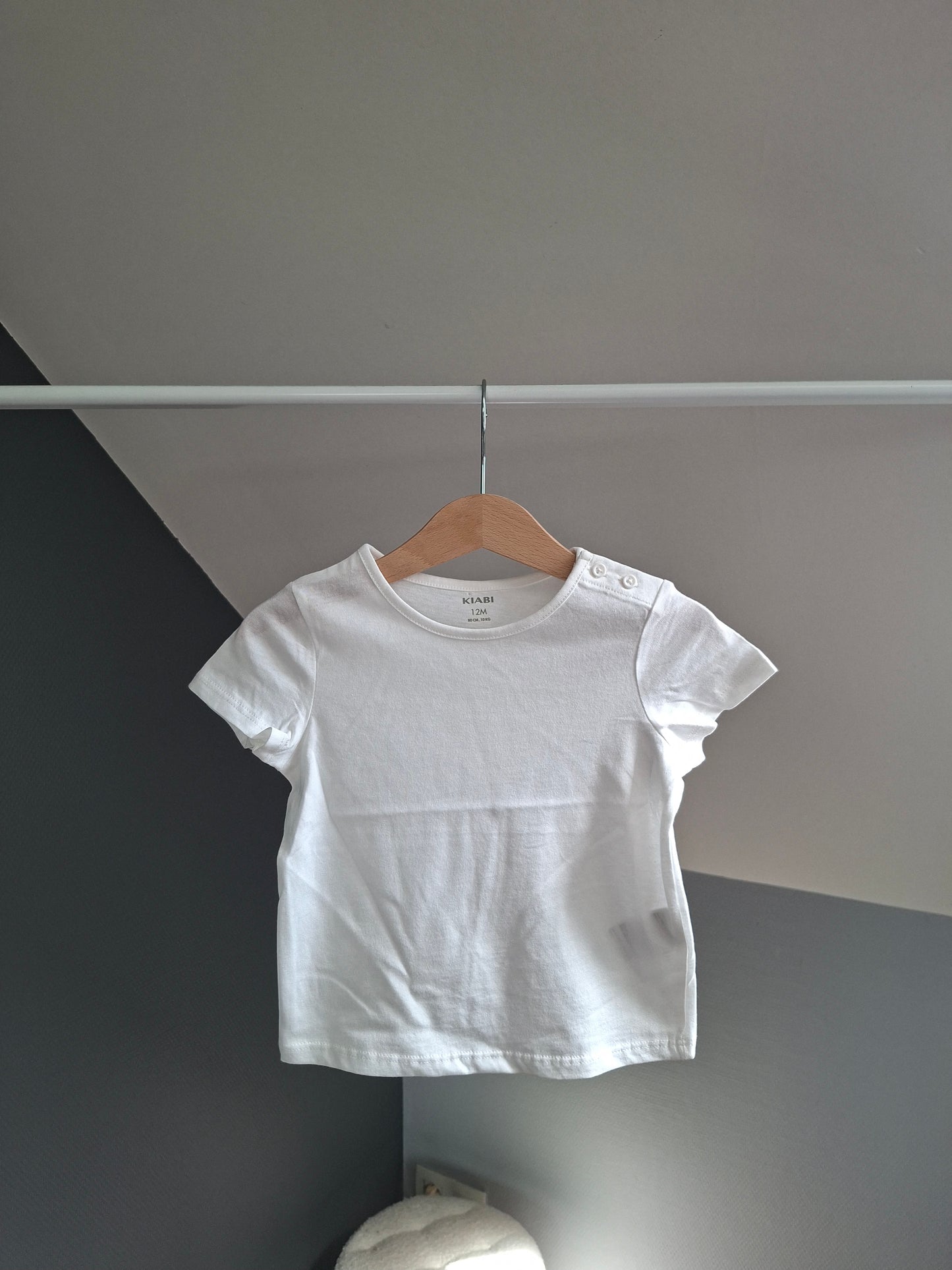 T-shirt blanc uni