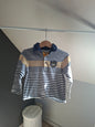 T-shirt rayé "95 rebel"