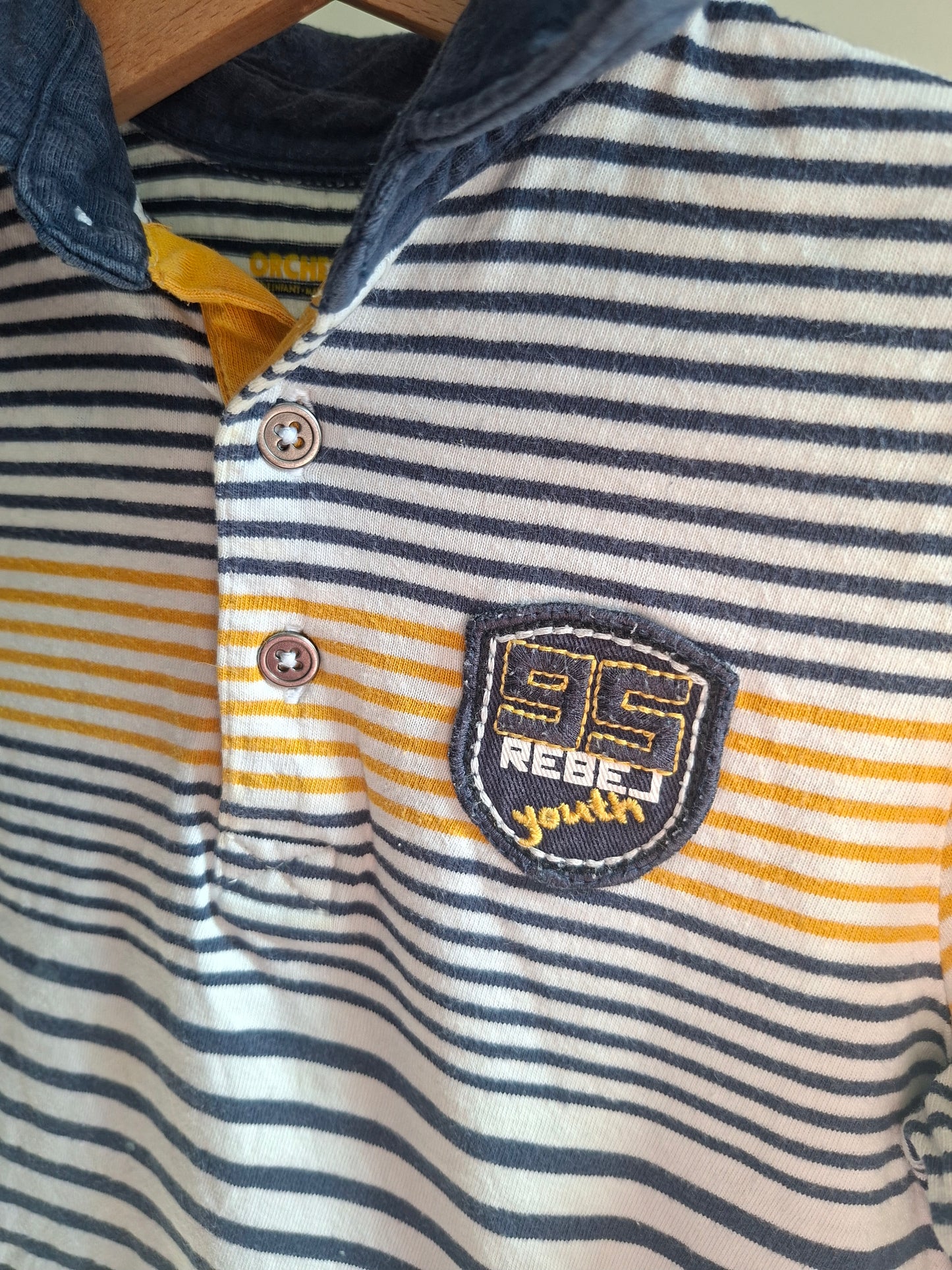 T-shirt rayé "95 rebel"
