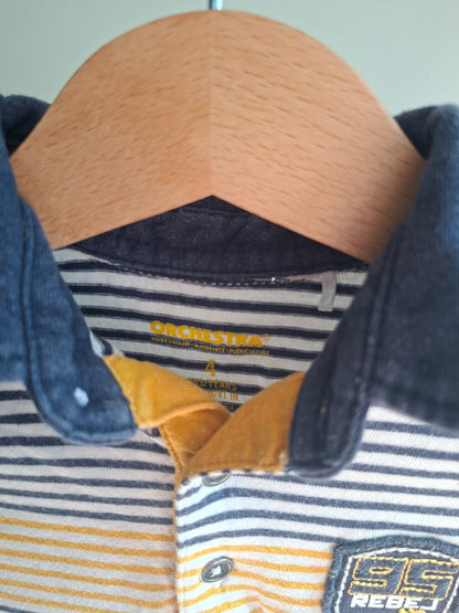 T-shirt rayé "95 rebel"