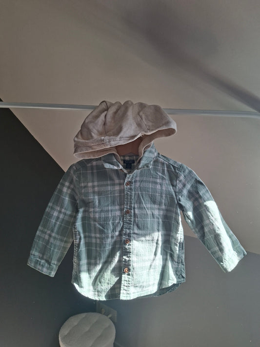 Chemise à capuche 2 ans