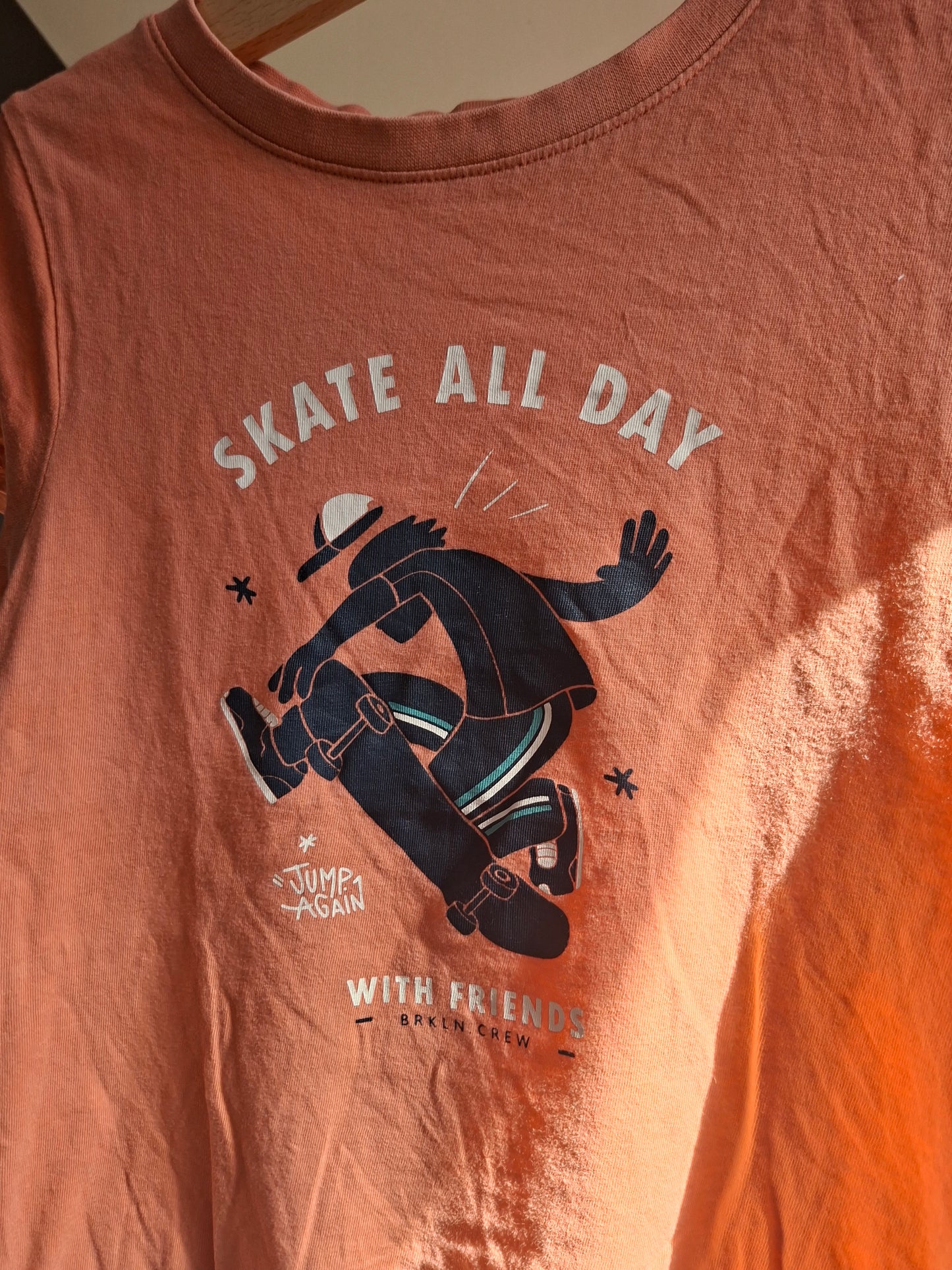 T-shirt "skate all day"