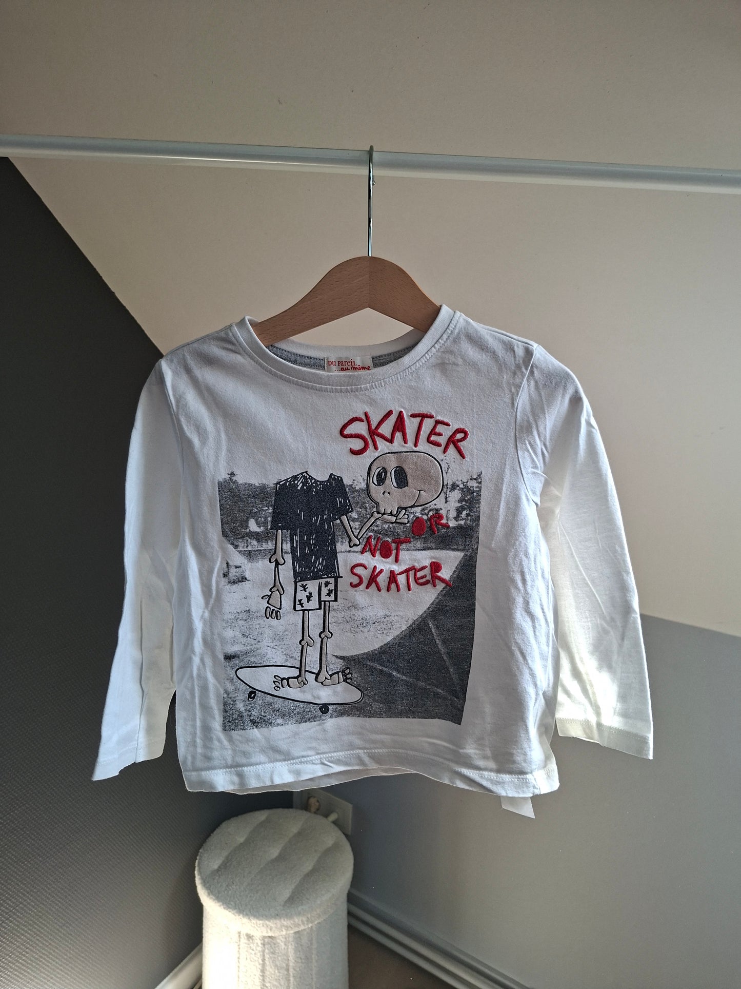 T-shirt "skater or not skater"