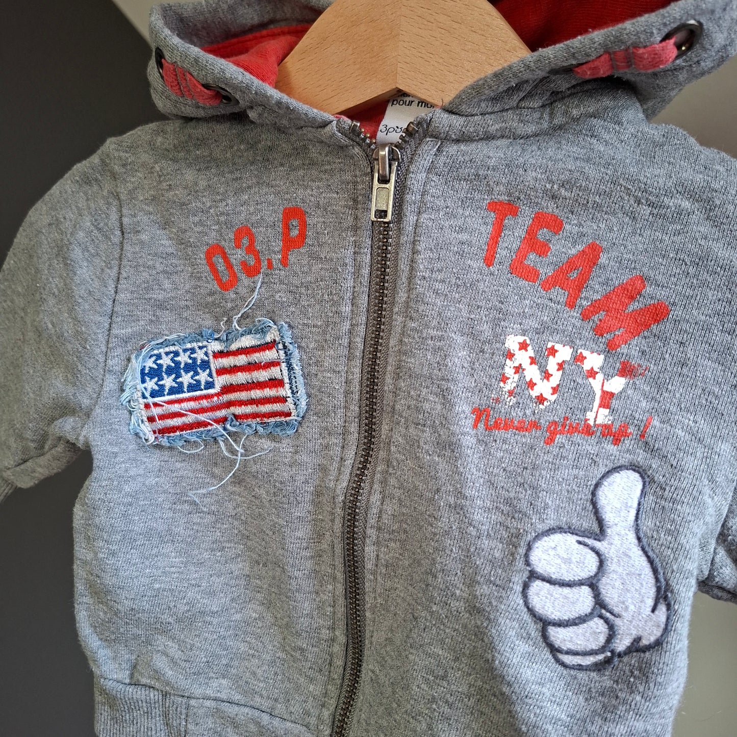 Gilet gris "03.P team"