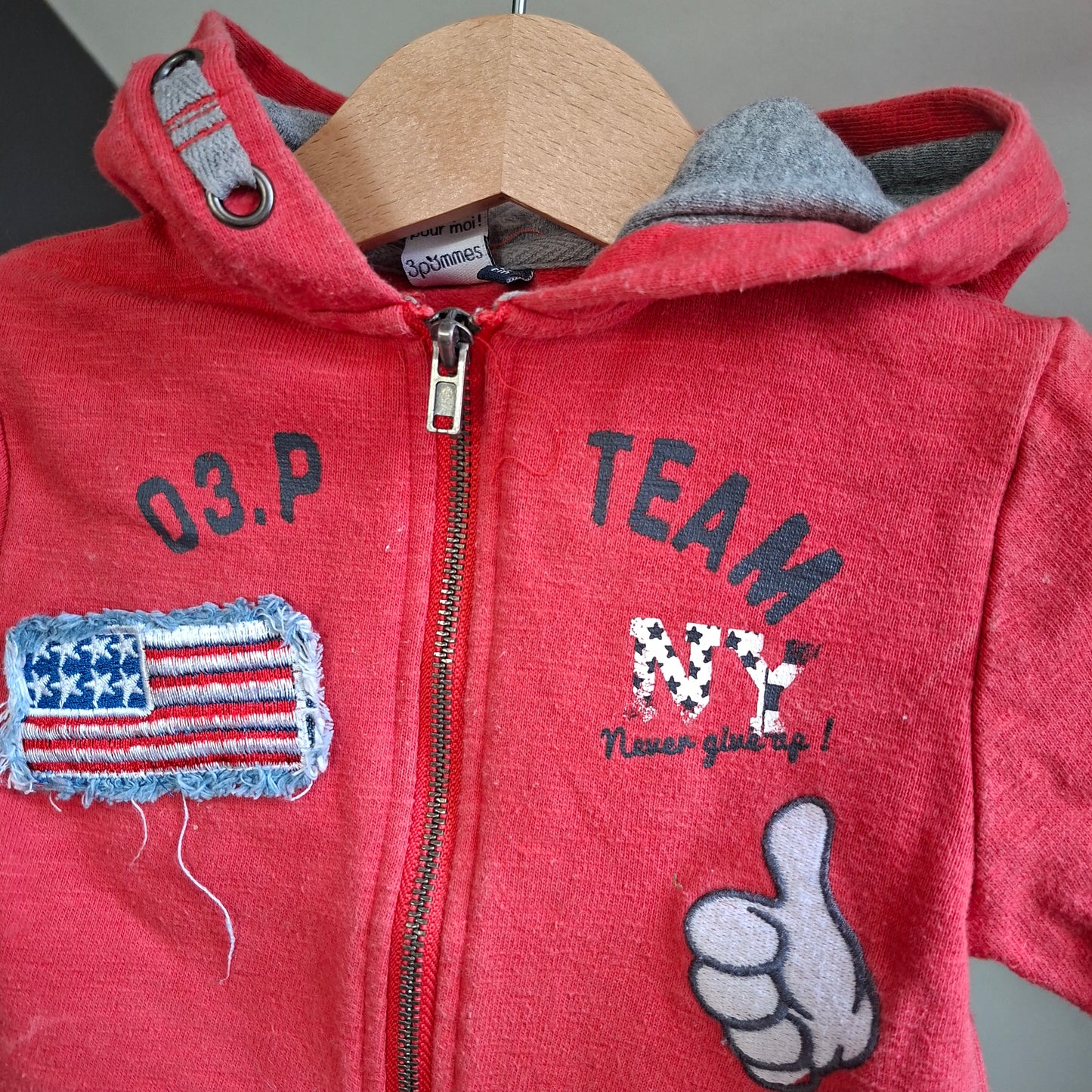 Gilet rouge "03P team"