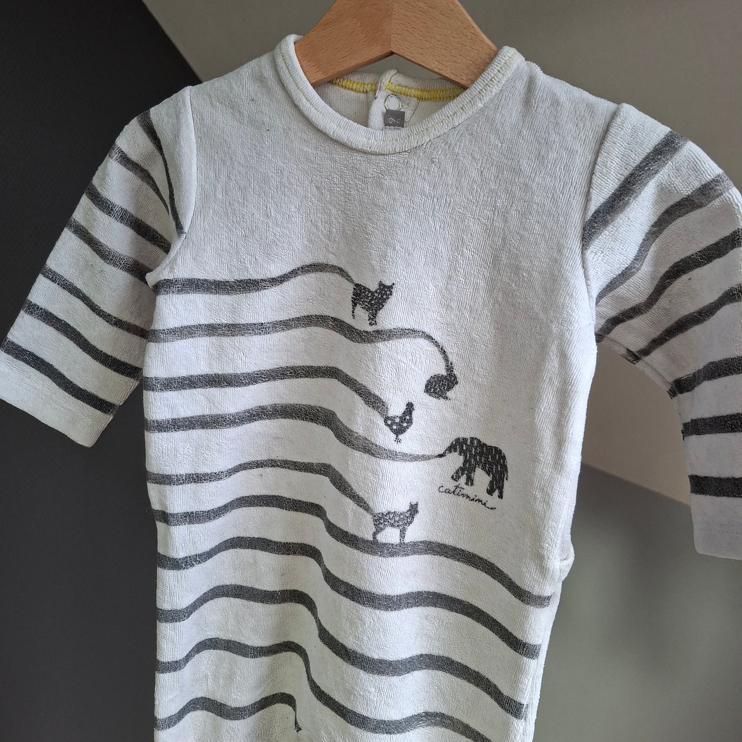 Pyjama rayé animaux