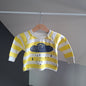 T-shirt rayé jaune et blanc
