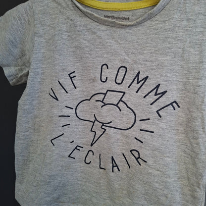 T-shirt "vif comme l'éclair"