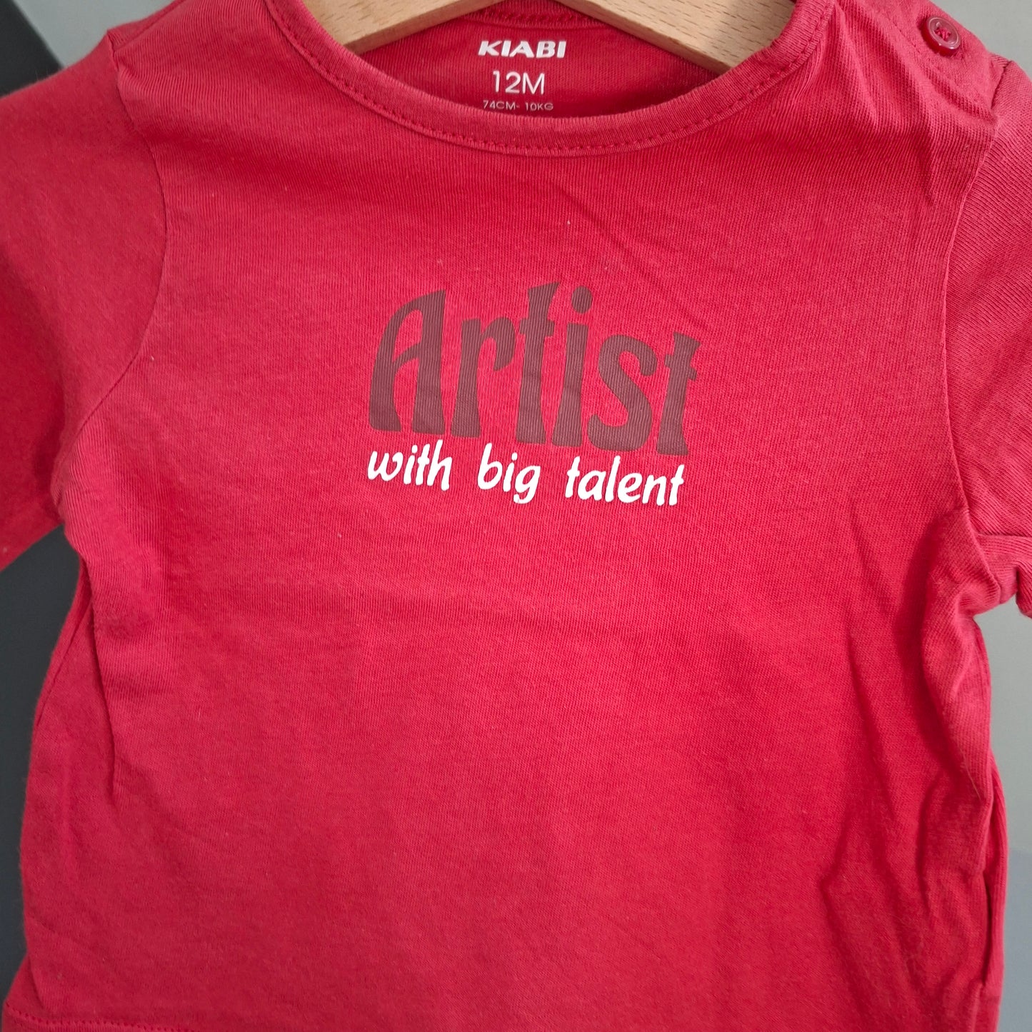 T-shirt "artist with big talent"